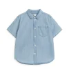 Short-Sleeve Denim Shirt