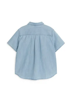 Short-Sleeve Denim Shirt