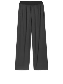 Silk-Crepe Trousers