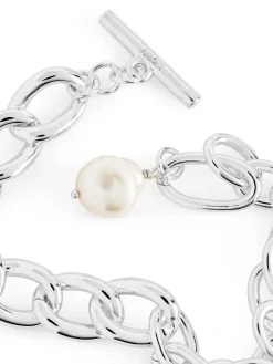 Silver-Plated Chain Bracelet