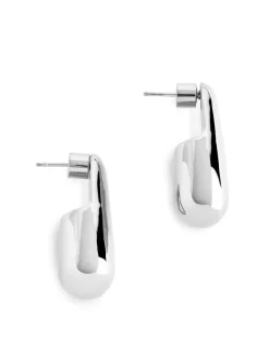 Silver-Plated Drop Earrings