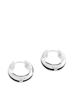 Silver-Plated Hoop Earrings