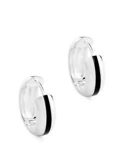 Silver-Plated Hoop Earrings
