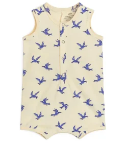 Sleeveless Cotton Romper