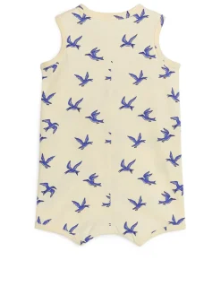 Sleeveless Cotton Romper