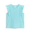 Sleeveless Jersey Frill Top