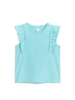 Sleeveless Jersey Frill Top