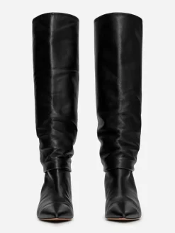 Slouchy Leather Boots