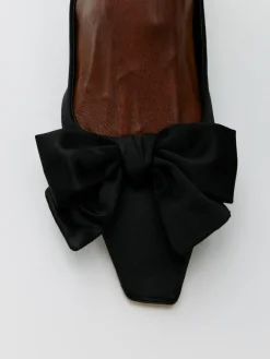 Soft Bow Slingback Pumps