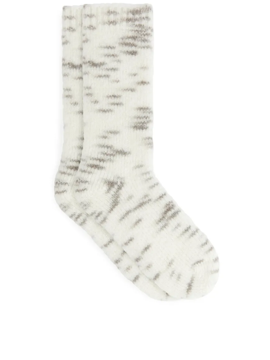 Space-Dyed Chunky Socks