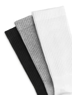 Sporty Cotton Socks Set Of 3