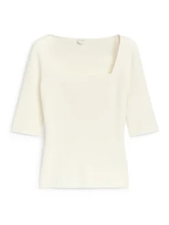 Square-Neck Rib Top
