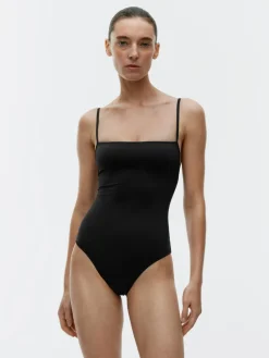 Square-Neck Swimsuit