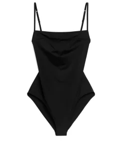 Square-Neck Swimsuit