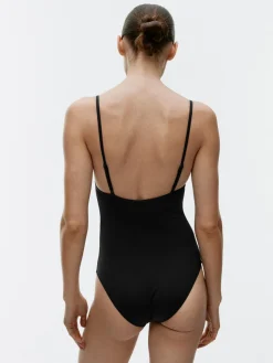 Square-Neck Swimsuit