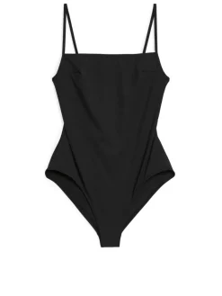 Square-Neck Swimsuit