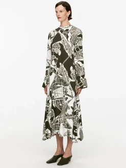 Stockholm Print Maxi Dress