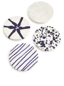 Stoneware Coasters Set Of 4