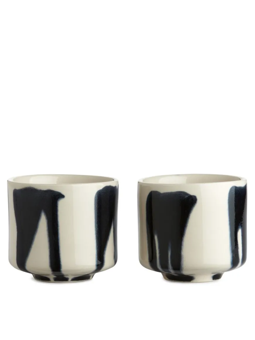 Stoneware Cups Set Of 2