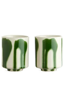 Stoneware Cups Set Of 2
