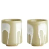 Stoneware Cups Set Of 2