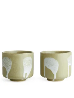Stoneware Cups Set Of 2