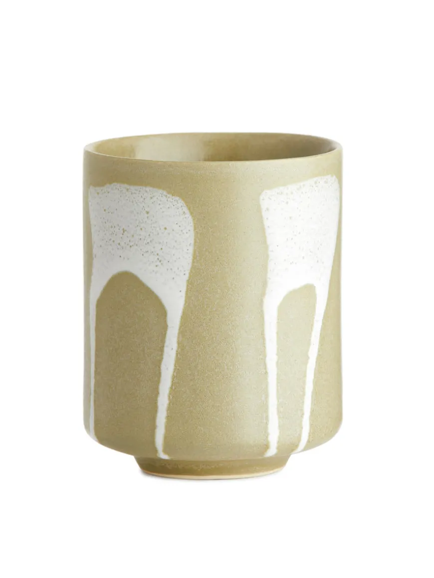 Stoneware Cups Set Of 2