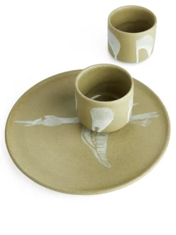 Stoneware Cups Set Of 2
