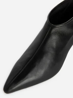 Stretch Leather Boots