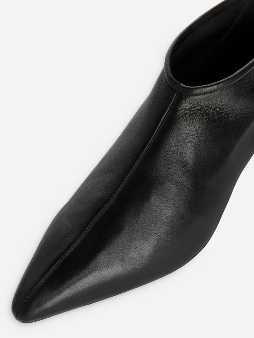 Stretch Leather Boots