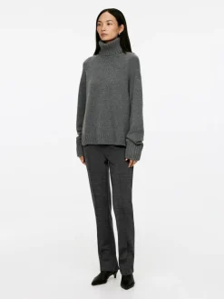 Stretch Zip-Detail Trousers