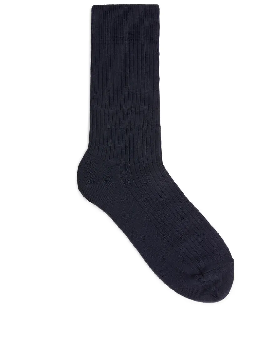 Supima Cotton Rib Socks
