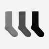 Supima Cotton Rib Socks Set Of 3 Pairs
