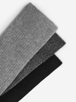 Supima Cotton Rib Socks Set Of 3 Pairs