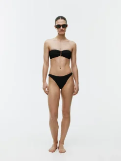 Textured Bandeau Bikini Top