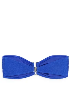 Textured Bandeau Bikini Top