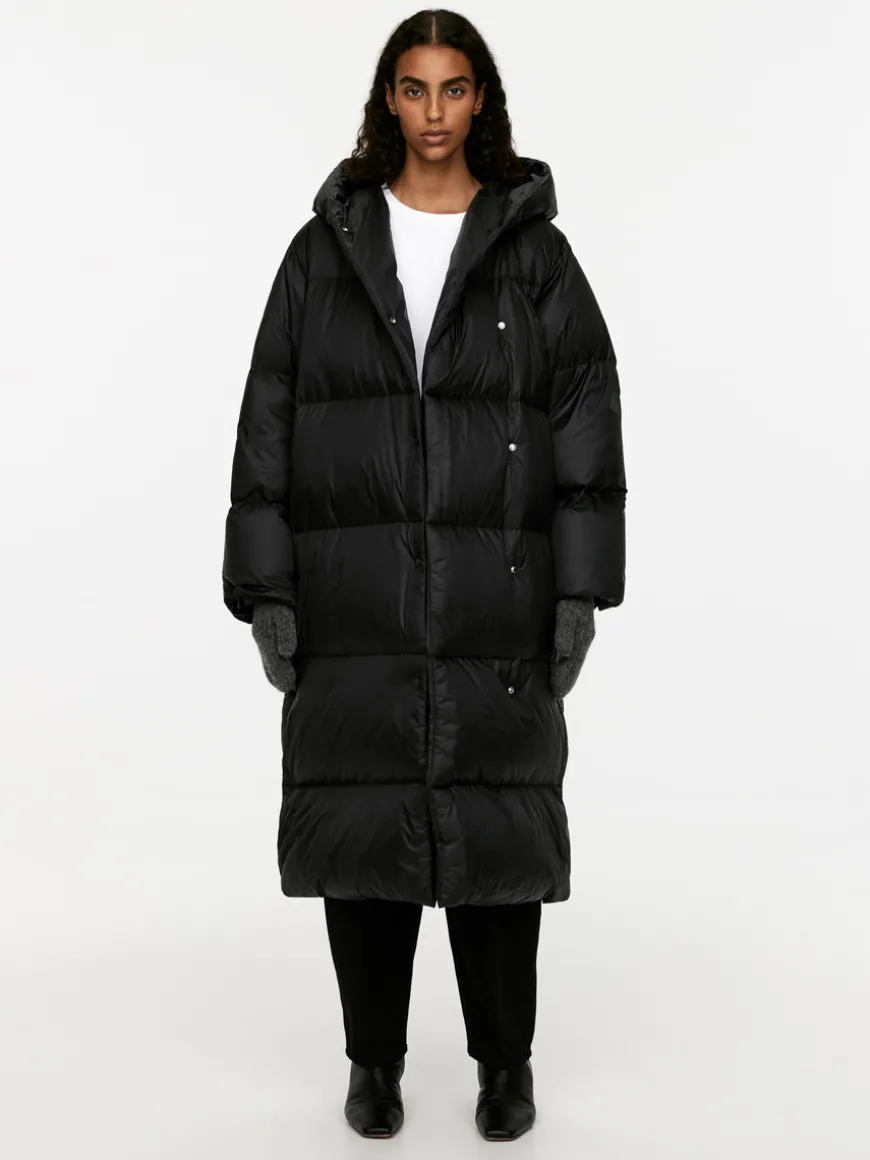 Upcycled Down Long Coat