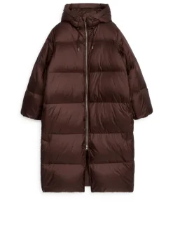 Upcycled Down Long Coat