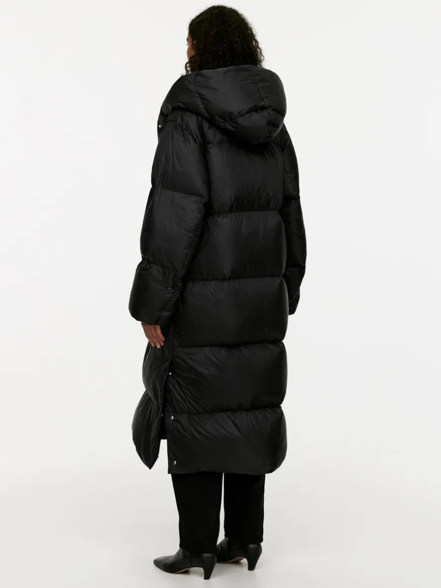 Upcycled Down Long Coat