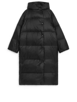 Upcycled Down Long Coat