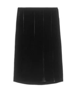 Velvet Midi Skirt