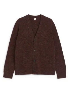 V-Neck Wool Cardigan