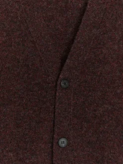 V-Neck Wool Cardigan
