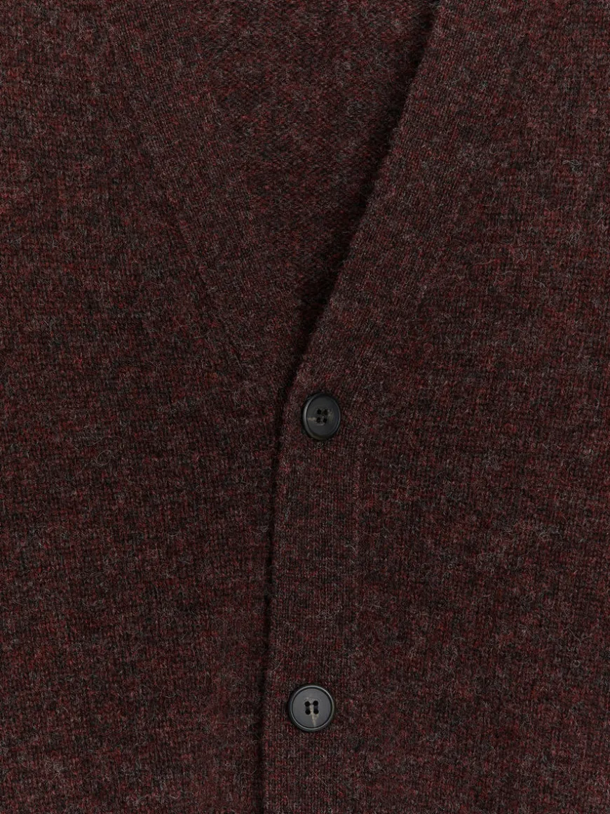 V-Neck Wool Cardigan