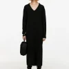 V-Neck Wool Dress