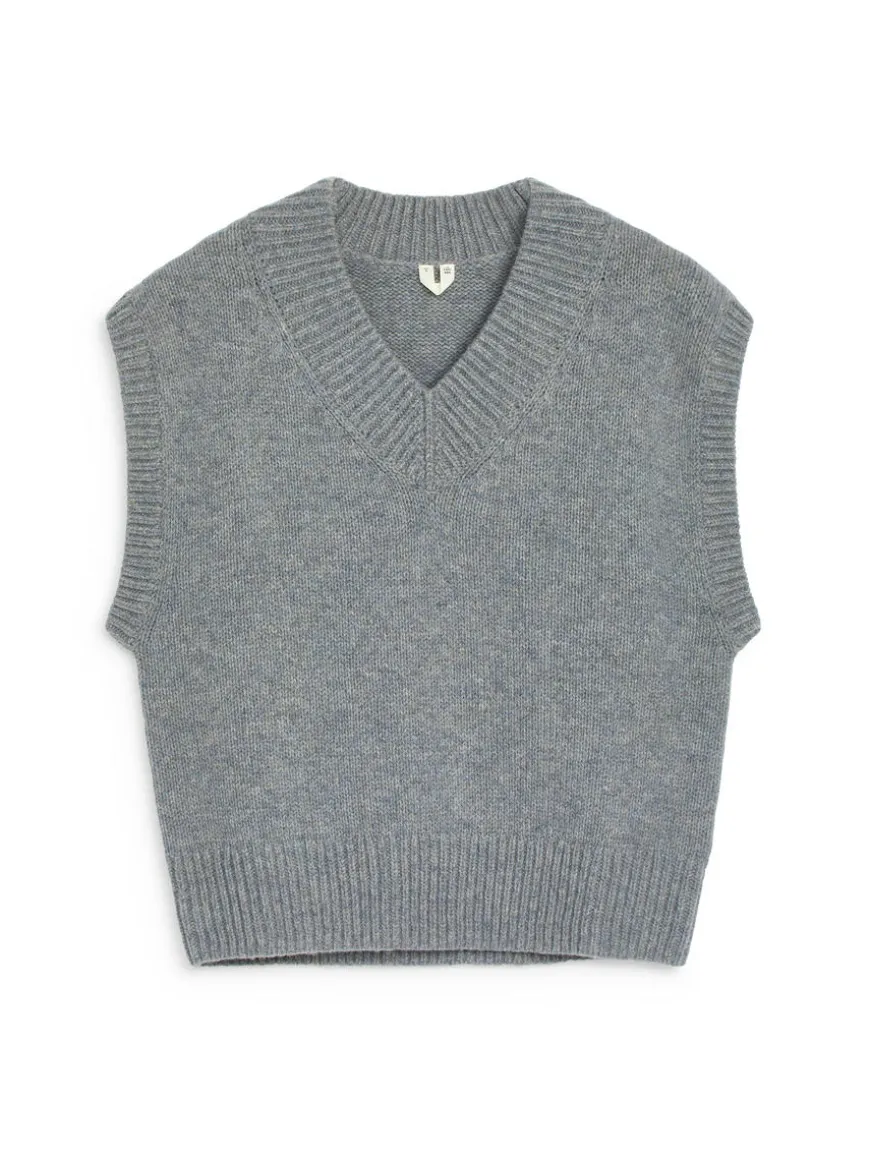 V-Neck Wool Vest