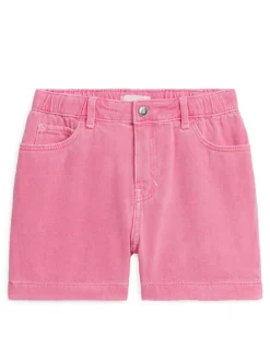 Washed Denim Bermuda Shorts