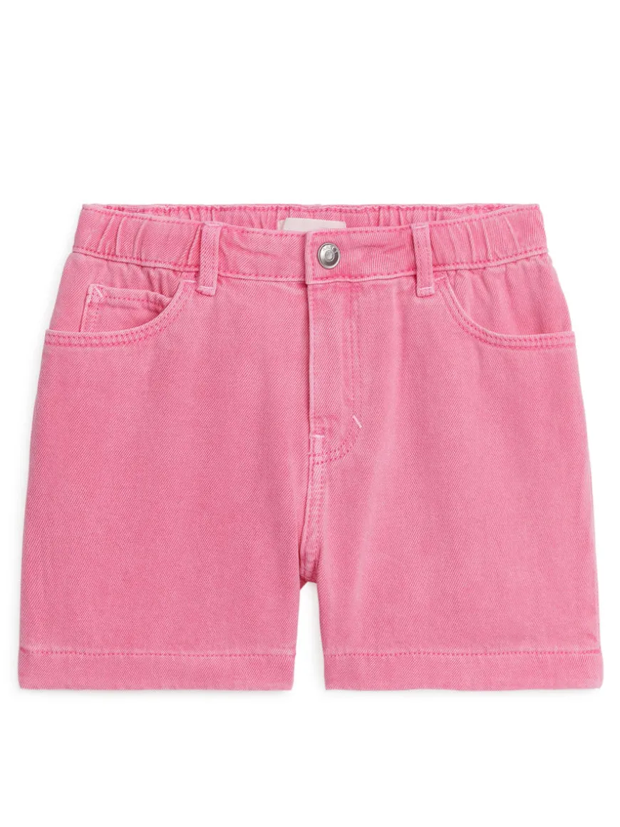 Washed Denim Bermuda Shorts