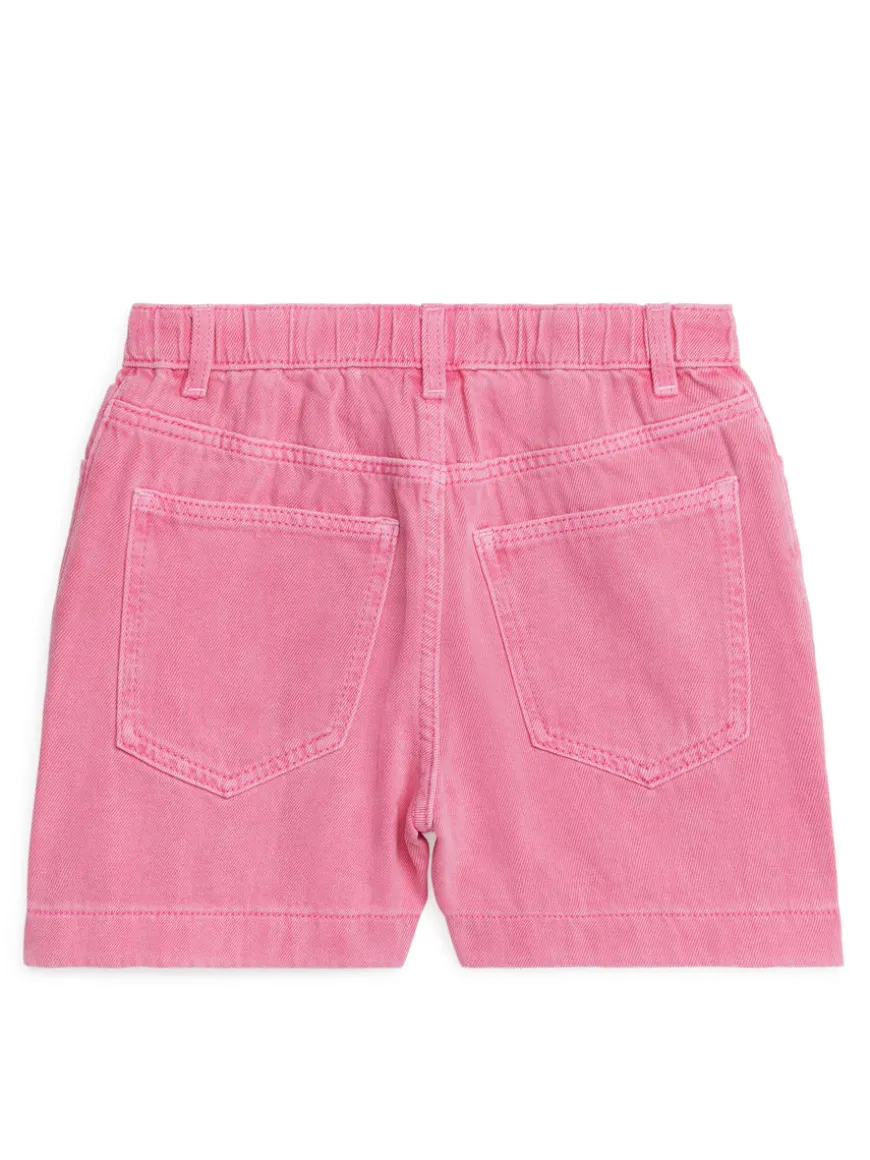 Washed Denim Bermuda Shorts