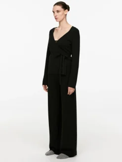 Wide Cashmere-Wool Trousers